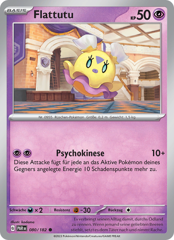 Flattutu 080 — Paradox Rift (German Pokémon TCG card)