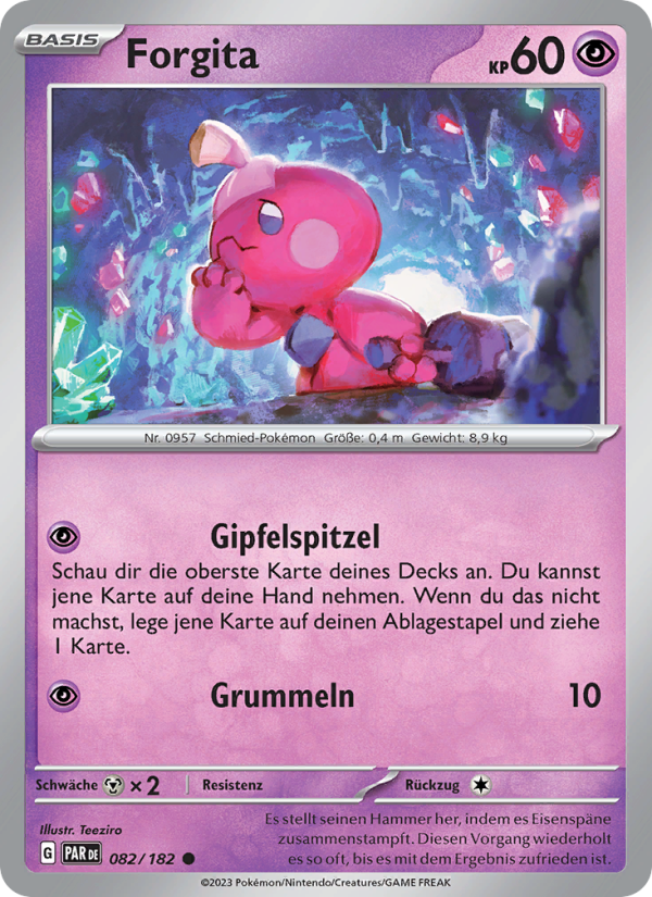 Forgita 082 — Paradox Rift (German Pokémon TCG card)