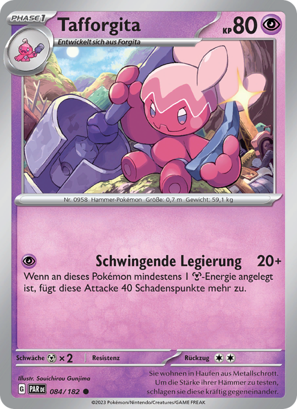 Tafforgita 084 — Paradox Rift (German Pokémon TCG card)