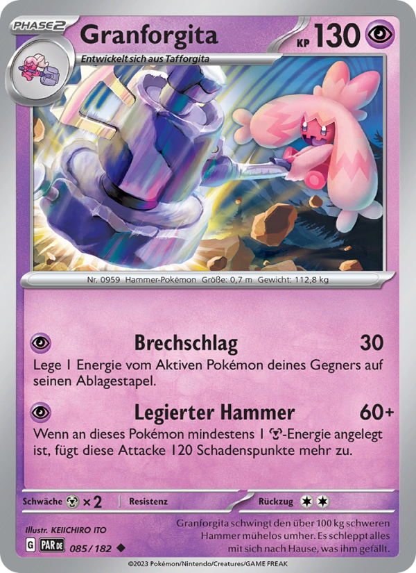 Granforgita 085 — Paradox Rift (German Pokémon TCG card)