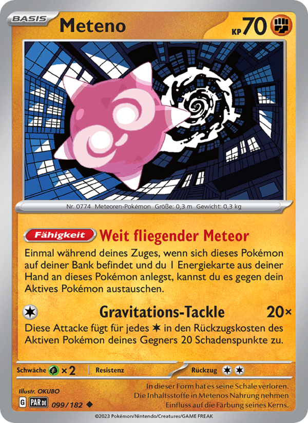 Meteno 099 — Paradox Rift (German Pokémon TCG card)