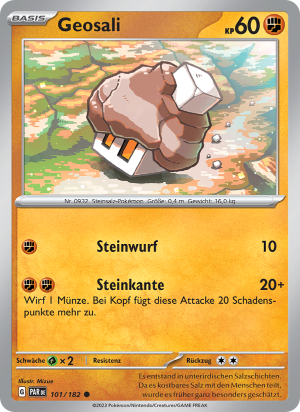 Geosali 101 — Paradox Rift (German Pokémon TCG card)