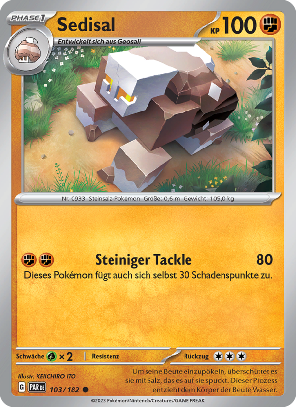 Sedisal 103 — Paradox Rift (German Pokémon TCG card)