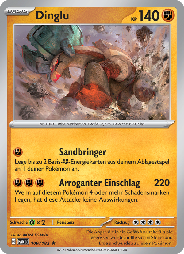 Dinglu 109 — Paradox Rift (German Pokémon TCG card)