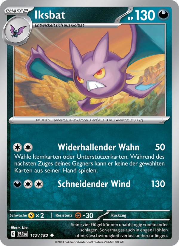Iksbat 112 — Paradox Rift (German Pokémon TCG card)