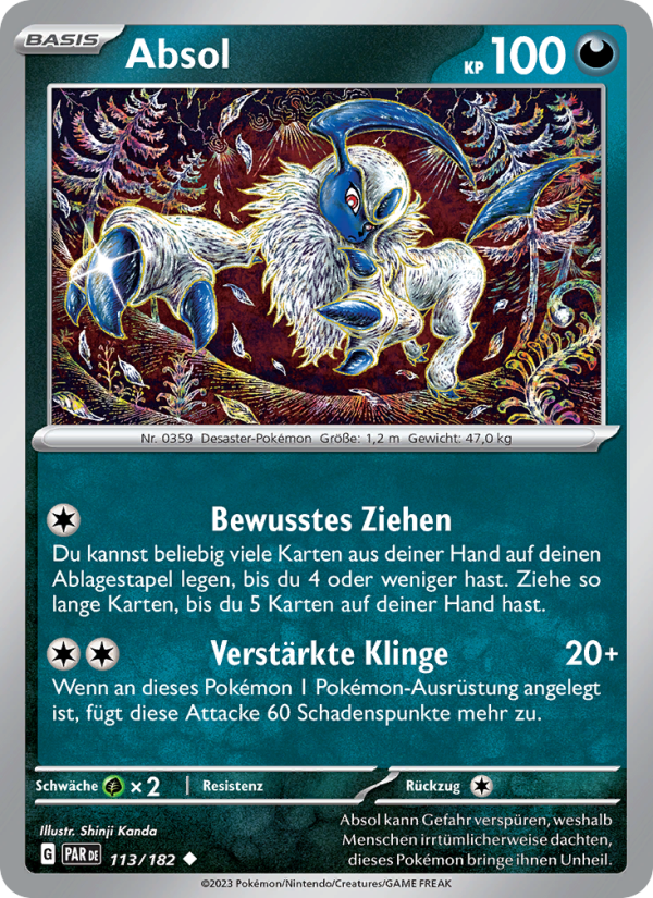 Absol 113 — Paradox Rift (German Pokémon TCG card)