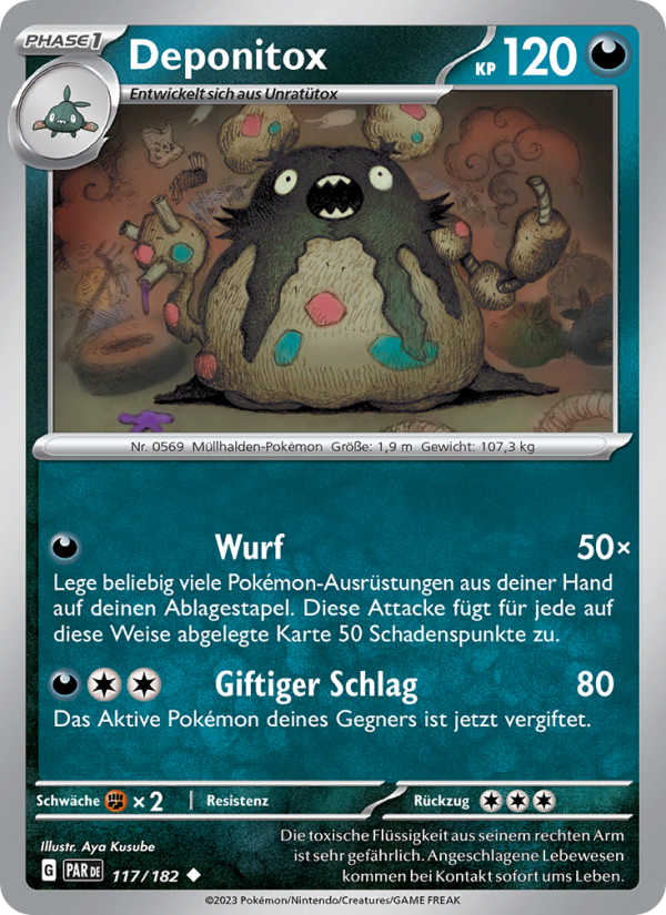 Deponitox 117 — Paradox Rift (German Pokémon TCG card)