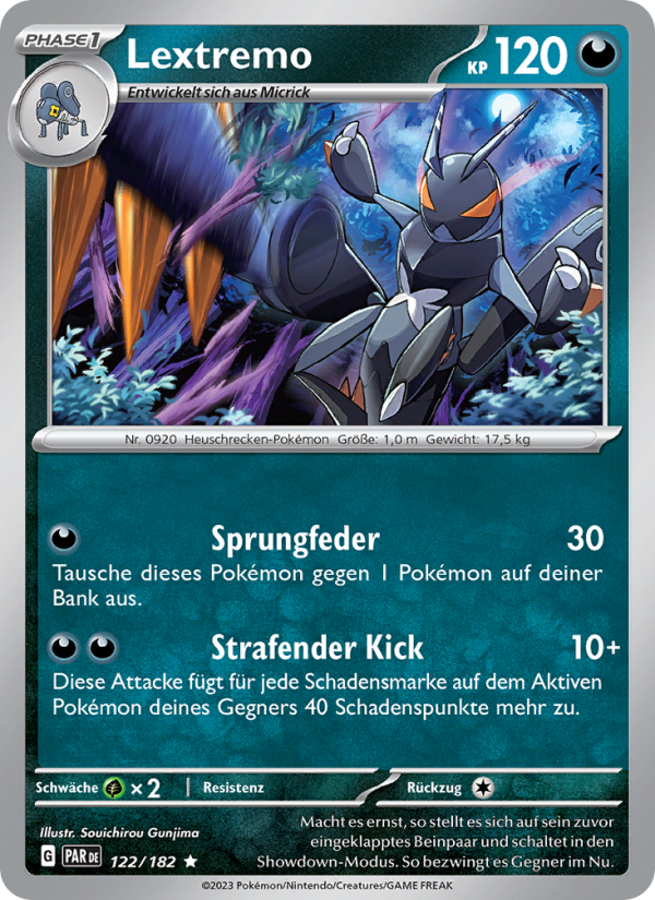 Lextremo 122 — Paradox Rift (German Pokémon TCG card)