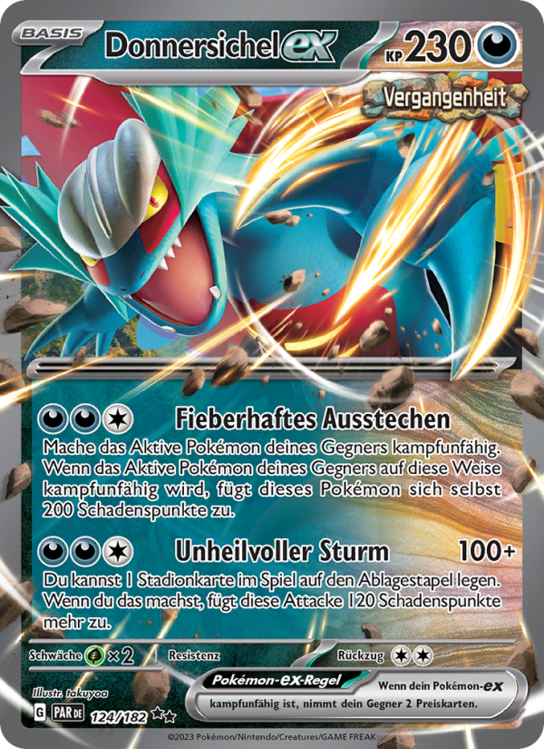 Donnersichel-ex 124 — Paradox Rift (German Pokémon TCG card)