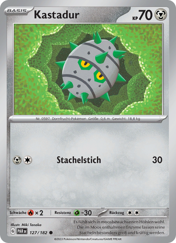 Kastadur 127 — Paradox Rift (German Pokémon TCG card)
