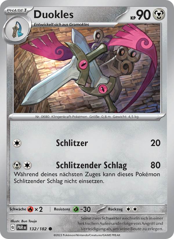 Duokles 132 — Paradox Rift (German Pokémon TCG card)