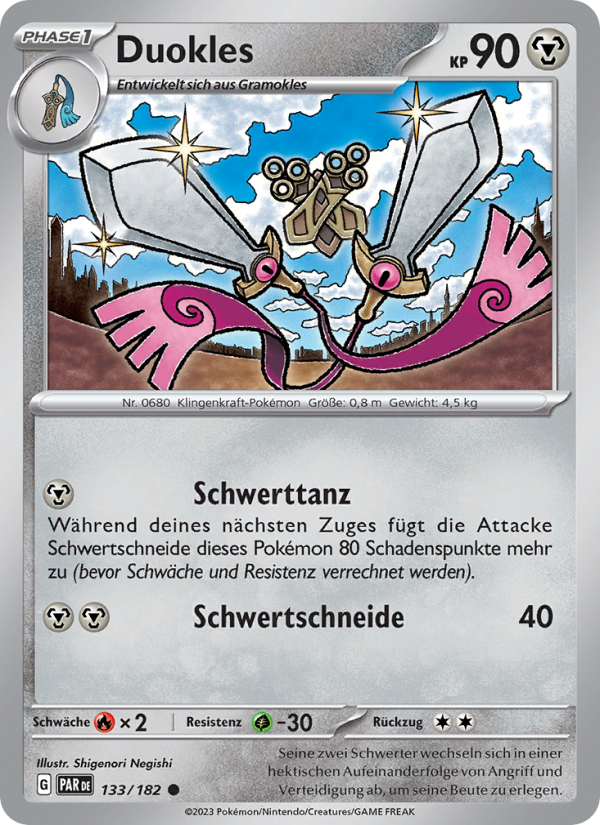 Duokles 133 — Paradox Rift (German Pokémon TCG card)