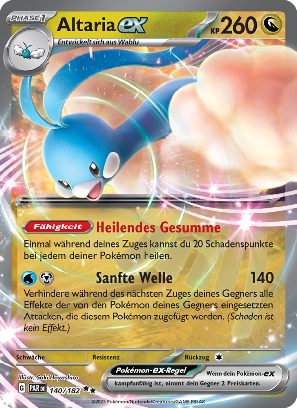 Altaria-ex 140 — Paradox Rift (German Pokémon TCG card)