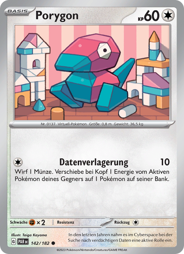 Porygon 142 — Paradox Rift (German Pokémon TCG card)
