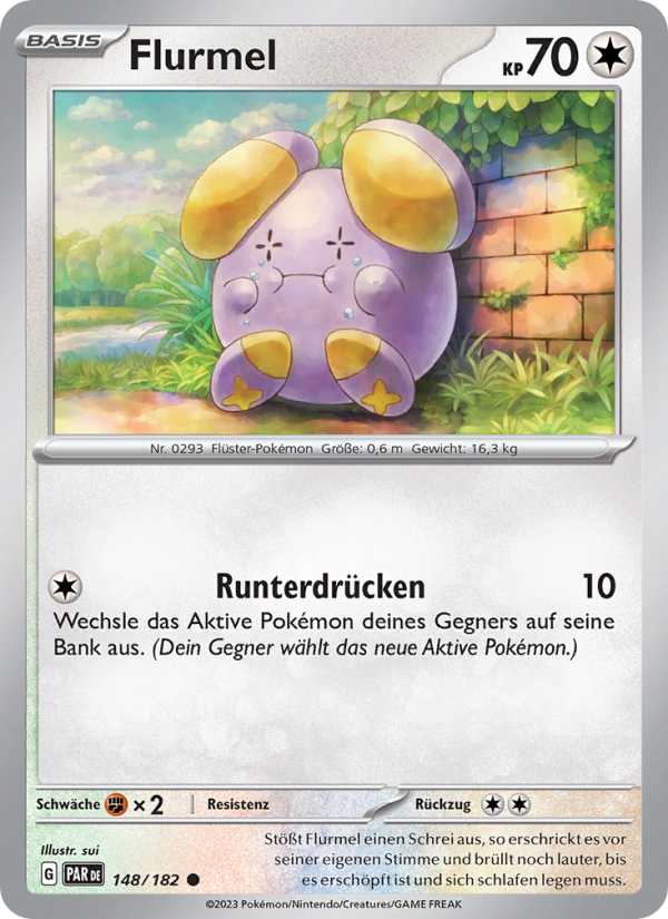 Flurmel 148 — Paradox Rift (German Pokémon TCG card)