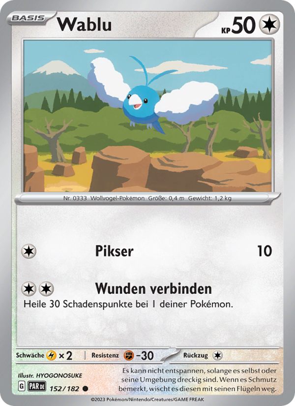 Wablu 152 — Paradox Rift (German Pokémon TCG card)