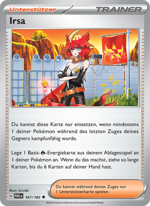 Irsa 167 — Paradox Rift (German Pokémon TCG card)