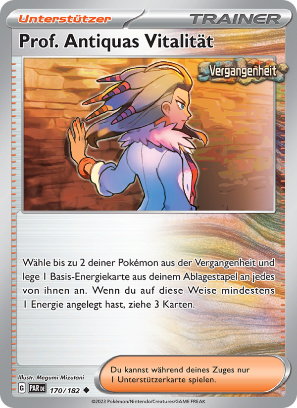 Prof. Antiquas Vitalität 170 — Paradox Rift (German Pokémon TCG card)