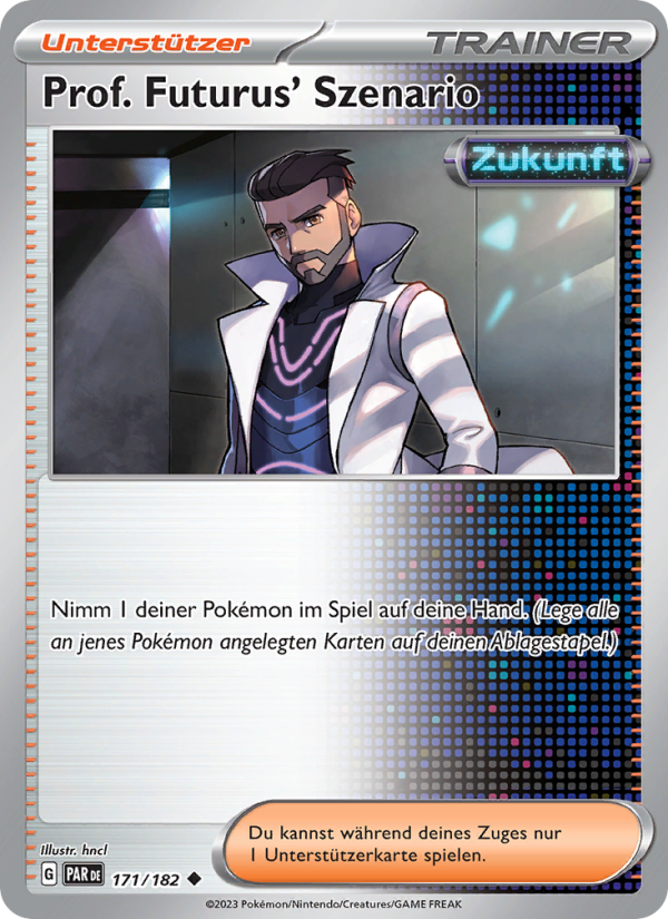 Prof. Futurus' Szenario 171 — Paradox Rift (German Pokémon TCG card)
