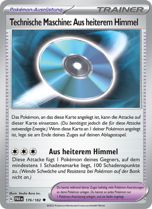 Technische Maschine: Aus heiterem Himmel 176 — Paradox Rift (German Pokémon TCG card)