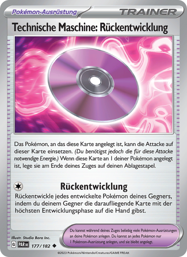 Technische Maschine: Rückentwicklung 177 — Paradox Rift (German Pokémon TCG card)