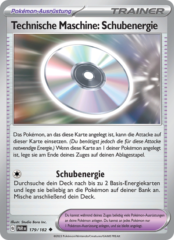 Technische Maschine: Schubenergie 179 — Paradox Rift (German Pokémon TCG card)