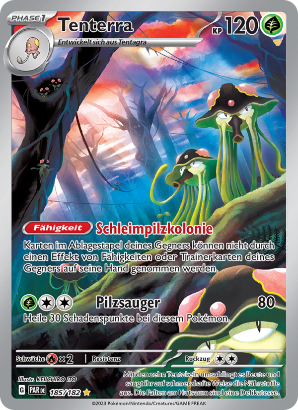 Tenterra 185 — Paradox Rift (German Pokémon TCG card)