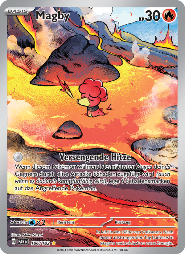 Magby 186 — Paradox Rift (German Pokémon TCG card)
