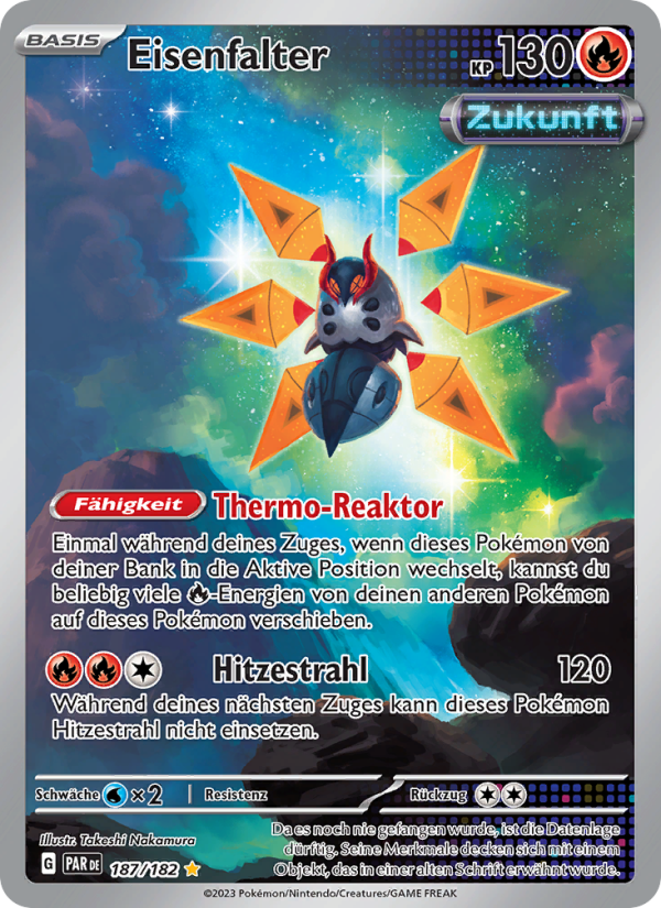 Eisenfalter 187 — Paradox Rift (German Pokémon TCG card)