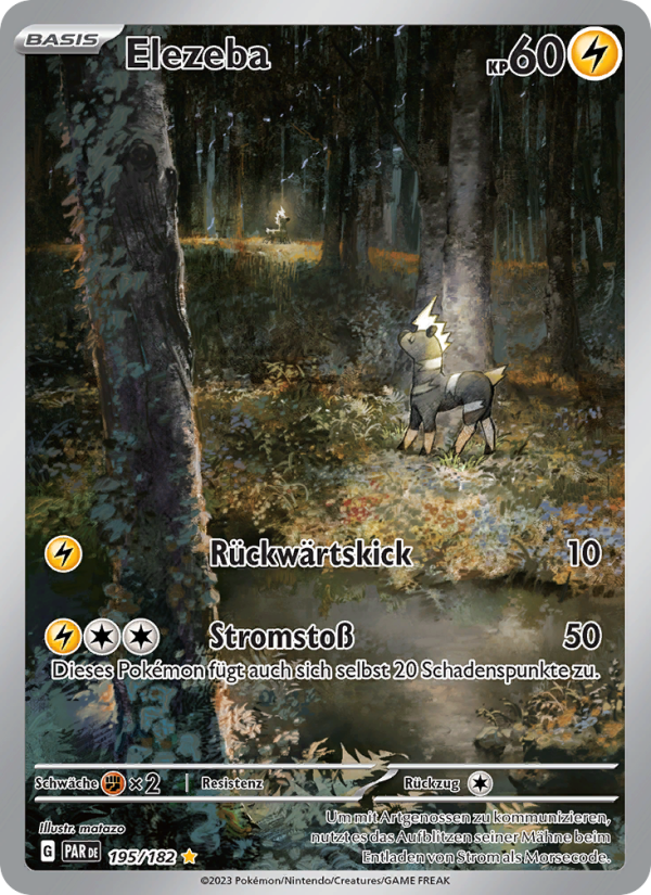 Elezeba 195 — Paradox Rift (German Pokémon TCG card)