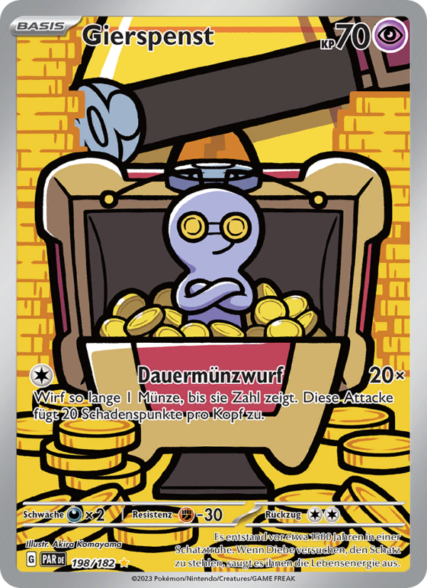 Gierspenst 198 — Paradox Rift (German Pokémon TCG card)