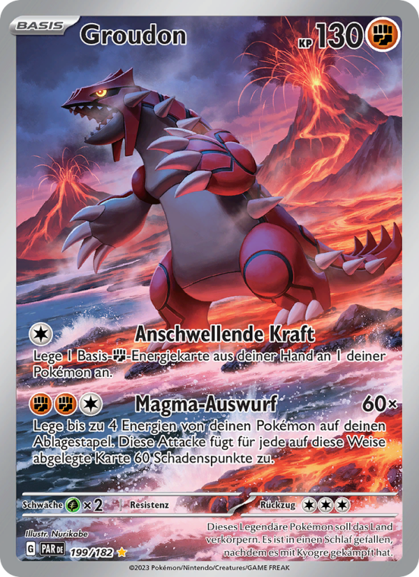 Groudon 199 — Paradox Rift (German Pokémon TCG card)