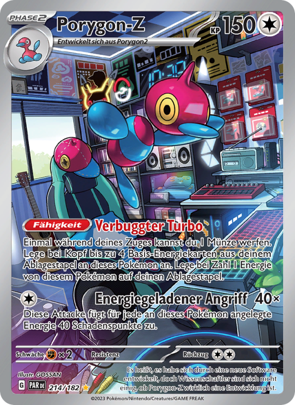 Porygon-Z 214 — Paradox Rift (German Pokémon TCG card)