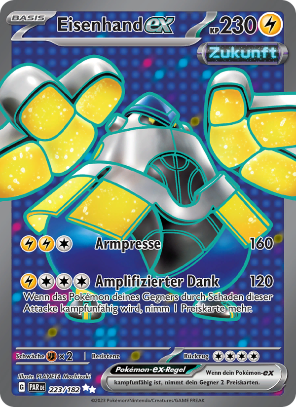 Eisenhand-ex 223 — Paradox Rift (German Pokémon TCG card)