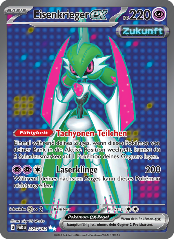 Eisenkrieger-ex 225 — Paradox Rift (German Pokémon TCG card)
