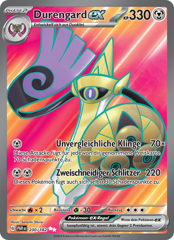 Durengard-ex 230 — Paradox Rift (German Pokémon TCG card)