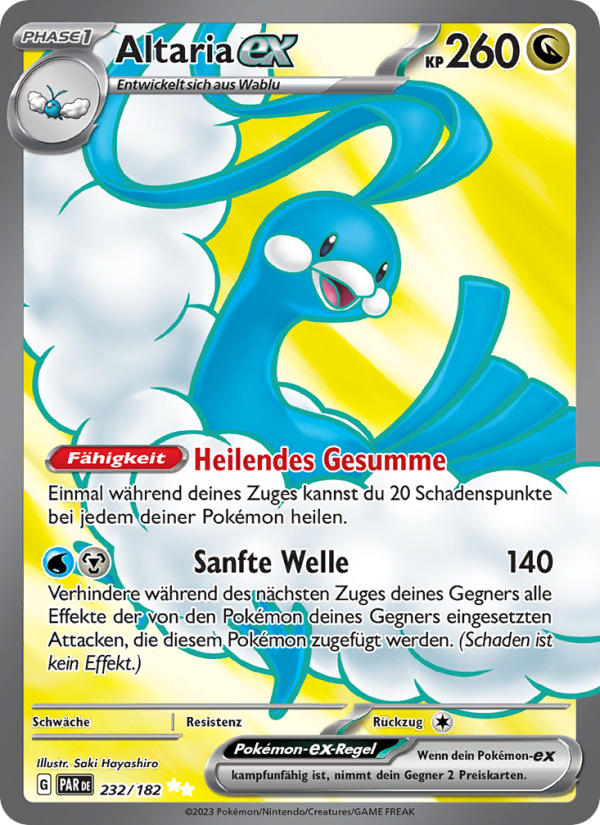 Altaria-ex 232 — Paradox Rift (German Pokémon TCG card)