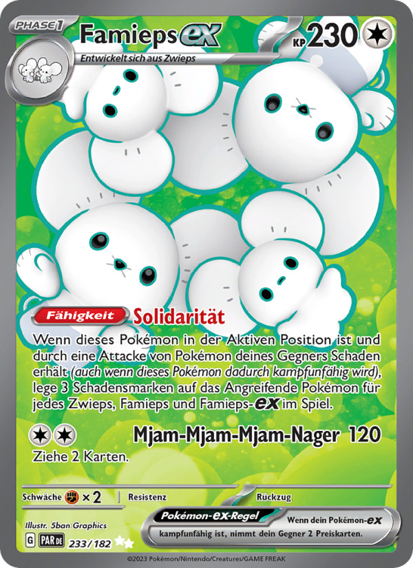 Famieps-ex 233 — Paradox Rift (German Pokémon TCG card)