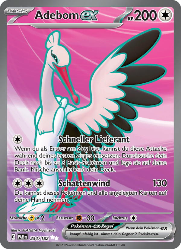 Adebom-ex 234 — Paradox Rift (German Pokémon TCG card)