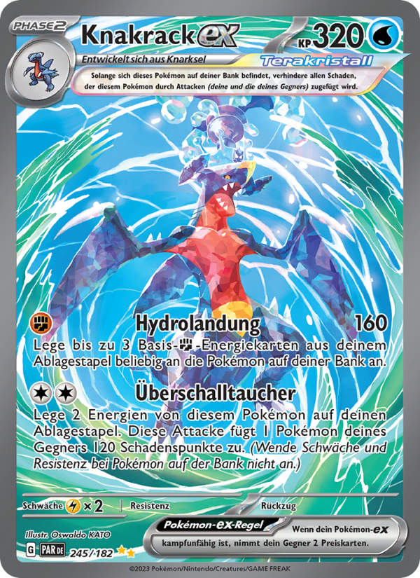 Knakrack-ex 245 — Paradox Rift (German Pokémon TCG card)