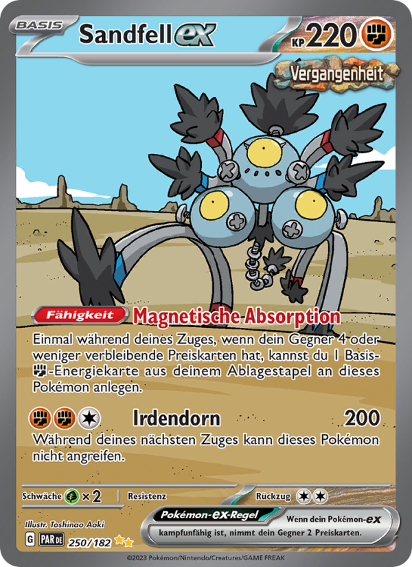 Sandfell-ex 250 — Paradox Rift (German Pokémon TCG card)