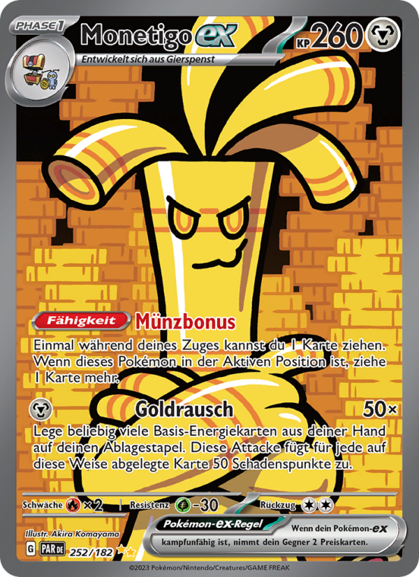 Monetigo-ex 252 — Paradox Rift (German Pokémon TCG card)
