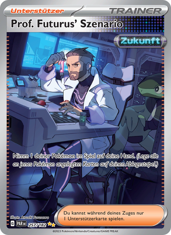 Prof. Futurus' Szenario 257 — Paradox Rift (German Pokémon TCG card)