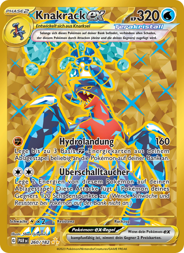 Knakrack-ex 260 — Paradox Rift (German Pokémon TCG card)