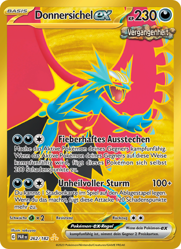 Donnersichel-ex 262 — Paradox Rift (German Pokémon TCG card)