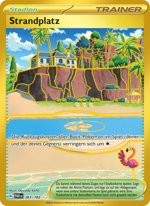 Strandplatz 263 — Paradox Rift (German Pokémon TCG card)