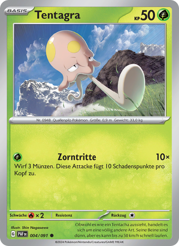 Tentagra 004 — Paldeas Schicksale (German Pokémon TCG card)