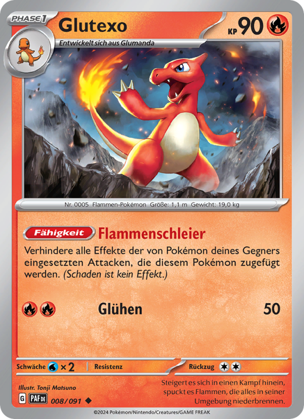 Glutexo 008 — Paldeas Schicksale (German Pokémon TCG card)