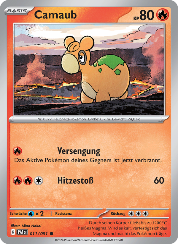 Camaub 011 — Paldeas Schicksale (German Pokémon TCG card)