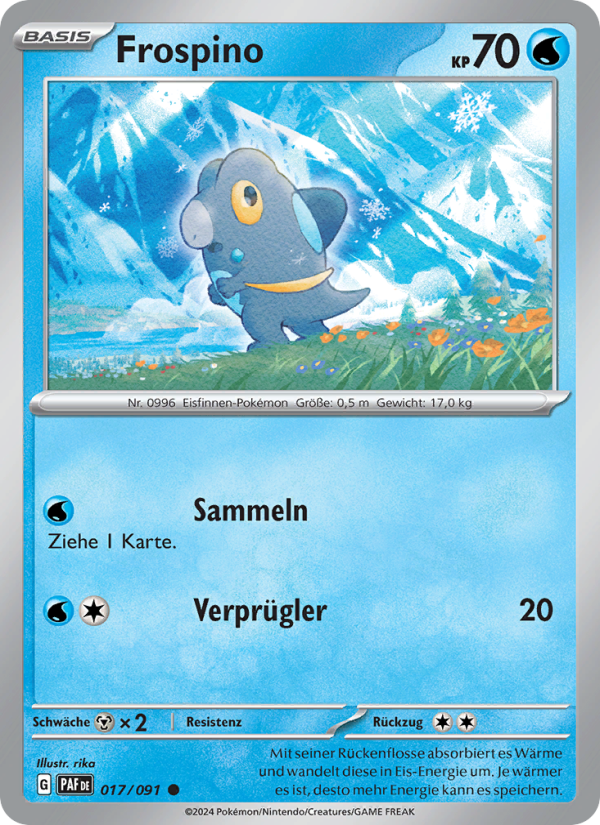 Frospino 017 — Paldeas Schicksale (German Pokémon TCG card)